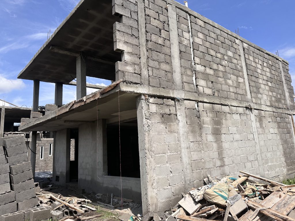 Estructura de vivienda en obra negra como parte del proyecto terminado Nuvo La Armenia.