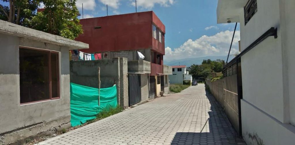 Progreso de construcción de vivienda en fase avanzada en el proyecto terminado Nuvo La Armenia.