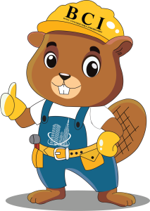 Mascota logo de la empresa Babel constructora Inmobiliaria en Quito